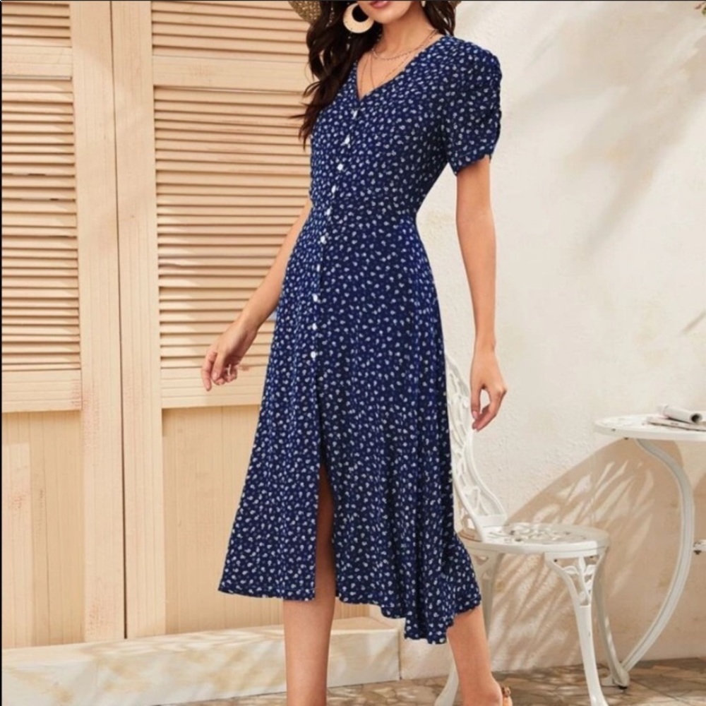 SOLD SOLD OUT Boho floral dress (8-10 LRG) - Picture 4 of 6